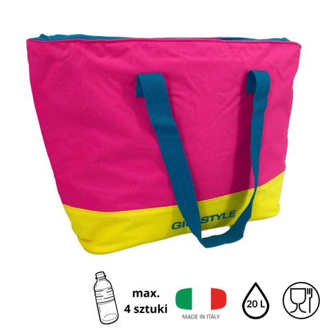 Torba plażowa Kamai Gio Style, w kolorze różowym, pojemność 20L Torba plażowa Kamai Gio Style, w kolorze różowym, pojemność 20L