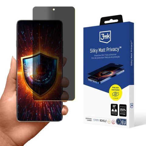3mk Silky Matt Privacy - Matowa folia prywatyzująca do Motorola Edge 60 Pro 3mk Silky Matt Privacy - Matowa folia prywatyzująca do Motorola Edge 60 Pro