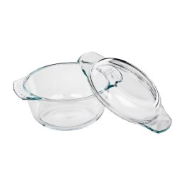 Küchenprofi Elsass - Naczynie żaroodporne ze szkła borokrzemowego z pokrywką 1,4 l 18×11,5 cm