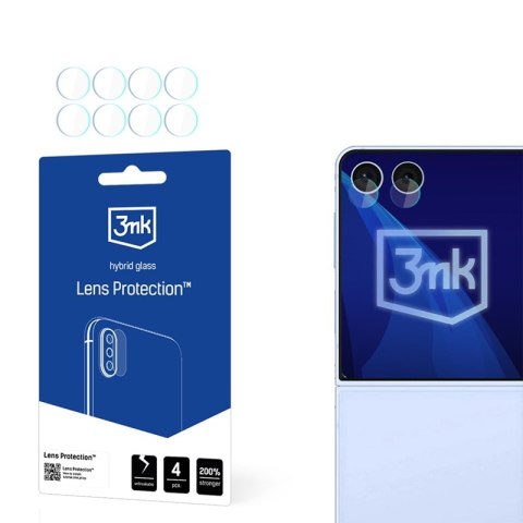 3mk Lens Protection - Szkło na obiektyw aparatu Samsung Galaxy Z Flip 7 (4 zestawy) 3mk Lens Protection - Szkło na obiektyw aparatu Samsung Galaxy Z Flip 7 (4 zestawy)