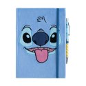Disney Stitch - Pluszowy notatnik A5 + długopis latarka z kolekcji Tropical
