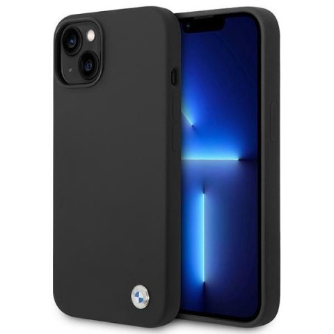 BMW Liquid Silicone Case Metal Logo - Etui iPhone 14 (Czarny) BMW Liquid Silicone Case Metal Logo - Etui iPhone 14 (Czarny)