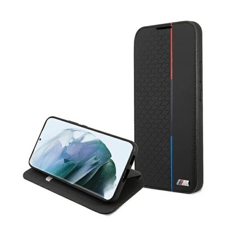 BMW Booktype M Collection Triangles - Etui Samsung Galaxy S22+ (czarny) BMW Booktype M Collection Triangles - Etui Samsung Galaxy S22+ (czarny)