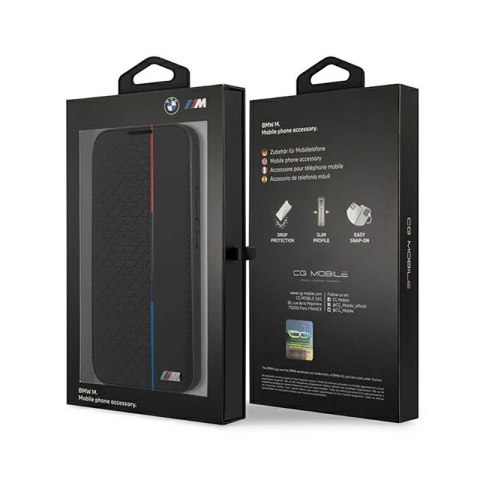 BMW Booktype M Collection Triangles - Etui Samsung Galaxy S22+ (czarny) BMW Booktype M Collection Triangles - Etui Samsung Galaxy S22+ (czarny)