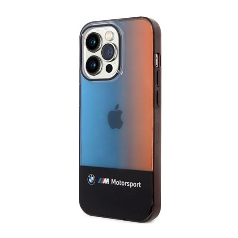 BMW Half Tricolor - Etui iPhone 14 Pro (czarny) BMW Half Tricolor - Etui iPhone 14 Pro (czarny)