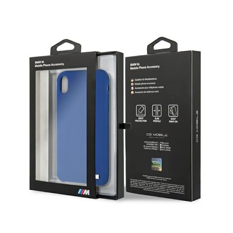 BMW Silicone M Collection - Etui iPhone Xr (niebieski) BMW Silicone M Collection - Etui iPhone Xr (niebieski)