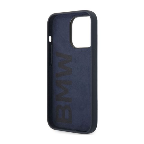 BMW Liquid Silicone Case Metal Logo - Etui iPhone 14 Pro (granatowy) BMW Liquid Silicone Case Metal Logo - Etui iPhone 14 Pro (granatowy)