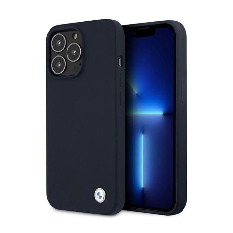 BMW Silicone Signature Logo - Etui iPhone 13 Pro Max (granatowy) BMW Silicone Signature Logo - Etui iPhone 13 Pro Max (granatowy)