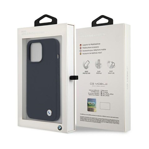 BMW Silicone Signature Logo - Etui iPhone 13 Pro Max (granatowy) BMW Silicone Signature Logo - Etui iPhone 13 Pro Max (granatowy)