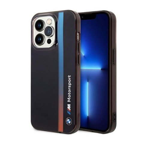 BMW Tricolor Stripe - Etui iPhone 14 Pro (Czarny) BMW Tricolor Stripe - Etui iPhone 14 Pro (Czarny)