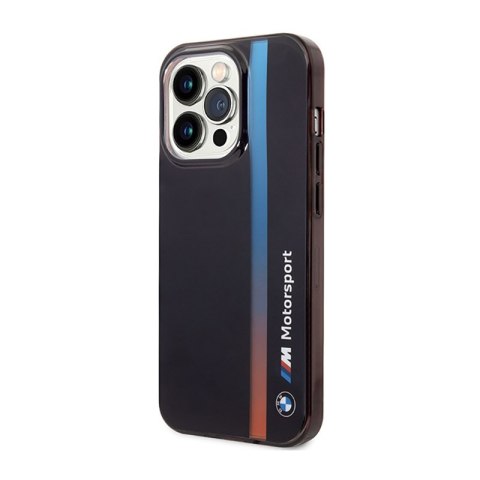 BMW Tricolor Stripe - Etui iPhone 14 Pro (Czarny) BMW Tricolor Stripe - Etui iPhone 14 Pro (Czarny)