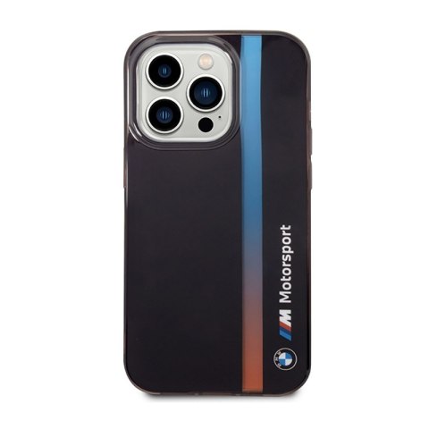 BMW Tricolor Stripe - Etui iPhone 14 Pro (Czarny) BMW Tricolor Stripe - Etui iPhone 14 Pro (Czarny)