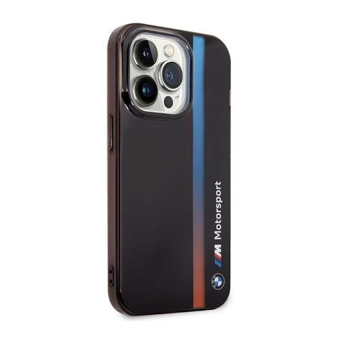 BMW Tricolor Stripe - Etui iPhone 14 Pro (Czarny) BMW Tricolor Stripe - Etui iPhone 14 Pro (Czarny)