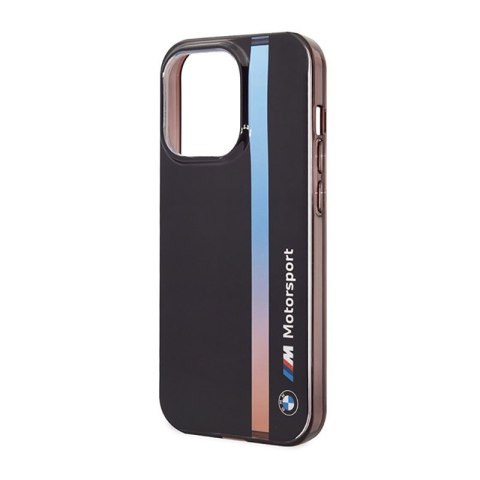 BMW Tricolor Stripe - Etui iPhone 14 Pro (Czarny) BMW Tricolor Stripe - Etui iPhone 14 Pro (Czarny)