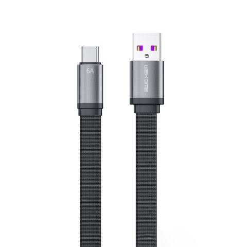 WEKOME WDC-156 King Kong 2nd gen - Kabel połączeniowy USB-A do USB-C 6A Fast Charging 1.3 m (Czarny) WEKOME WDC-156 King Kong 2nd gen - Kabel połączeniowy USB-A do USB-C 6A Fast Charging 1.3 m (Czarny)
