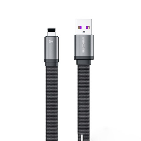 WEKOME WDC-156 King Kong 2nd gen - Kabel połączeniowy USB-A do Lightning 6A Fast Charging 1.3 m (Czarny) WEKOME WDC-156 King Kong 2nd gen - Kabel połączeniowy USB-A do Lightning 6A Fast Charging 1.3 m (Czarny)