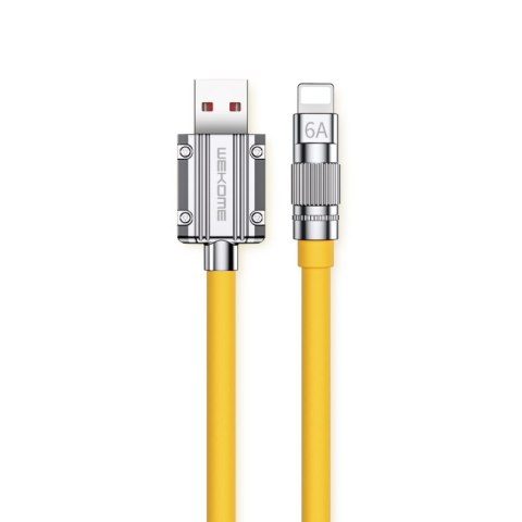 WEKOME WDC-186 Wingle Series - Kabel połączeniowy USB-A do Lightning Fast Charging 1 m (Żółty) WEKOME WDC-186 Wingle Series - Kabel połączeniowy USB-A do Lightning Fast Charging 1 m (Żółty)