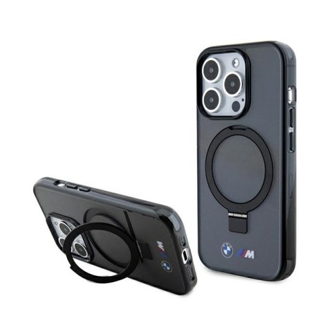 BMW Ring Stand M Collection MagSafe - Etui iPhone 15 Pro (czarny) BMW Ring Stand M Collection MagSafe - Etui iPhone 15 Pro (czarny)