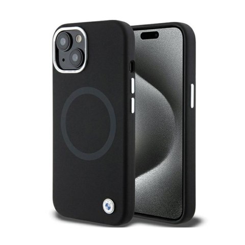 BMW Signature Liquid Silicone MagSafe - Etui iPhone 15 (czarny) BMW Signature Liquid Silicone MagSafe - Etui iPhone 15 (czarny)