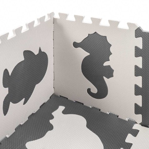 MATA EDUKACYJNA PIANKOWA PUZZLE CZARNY 85 X 85 CM 9 ELEMENTÓW MATA EDUKACYJNA PIANKOWA PUZZLE CZARNY 85 X 85 CM 9 ELEMENTÓW