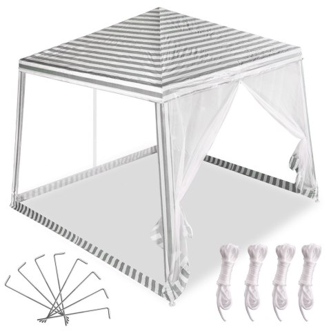 PAWILON OGRODOWY NAMIOT IMPREZOWY HANDLOWY ALTANA Z MOSKITIERA BIAŁY 3 X 3 M PAWILON OGRODOWY NAMIOT IMPREZOWY HANDLOWY ALTANA Z MOSKITIERA BIAŁY 3 X 3 M