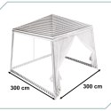 PAWILON OGRODOWY NAMIOT IMPREZOWY HANDLOWY ALTANA Z MOSKITIERA BIAŁY 3 X 3 M