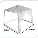 PAWILON OGRODOWY NAMIOT IMPREZOWY HANDLOWY ALTANA Z MOSKITIERA BIAŁY 3 X 3 M