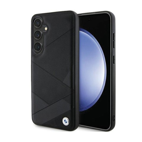 BMW Signature Leather Crossing Lines Pattern - Etui Samsung Galaxy S24 (czarny) BMW Signature Leather Crossing Lines Pattern - Etui Samsung Galaxy S24 (czarny)