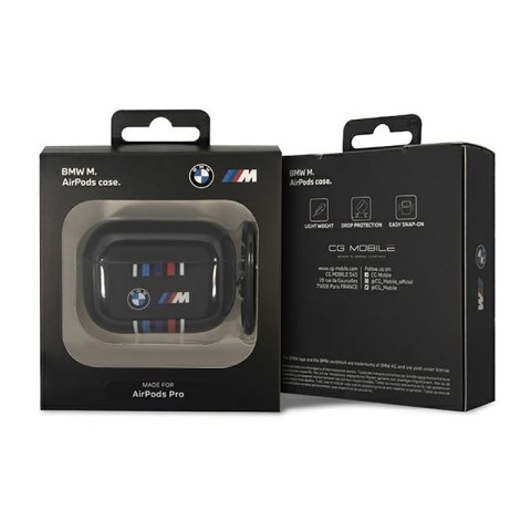 BMW Multiple Colored Lines - Etui AirPods Pro (Czarny) BMW Multiple Colored Lines - Etui AirPods Pro (Czarny)
