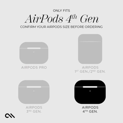 Case-Mate Tough Case - Etui AirPods 4 (Czarny) Case-Mate Tough Case - Etui AirPods 4 (Czarny)