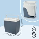 Lodówka samochodowa elektryczna 24L ICEGO, zasilanie 12-230V, niebieska