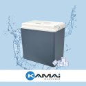 Lodówka samochodowa elektryczna 24L ICEGO, zasilanie 12-230V, niebieska