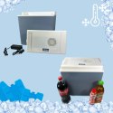 Lodówka samochodowa elektryczna 24L ICEGO, zasilanie 12-230V, niebieska