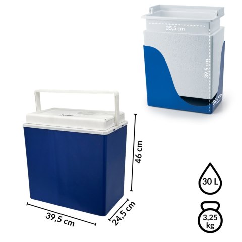 Lodówka samochodowa elektryczna 30L ICEGO, zasilanie 12-230V, niebieska Lodówka samochodowa elektryczna 30L ICEGO, zasilanie 12-230V, niebieska