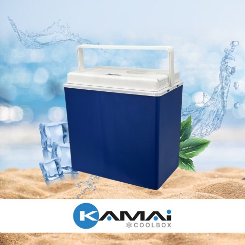 Lodówka samochodowa elektryczna 30L ICEGO, zasilanie 12-230V, niebieska Lodówka samochodowa elektryczna 30L ICEGO, zasilanie 12-230V, niebieska