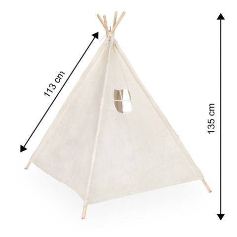 NAMIOT DOMEK INDIAŃSKI DLA DZIECI TIPI 135CM NAMIOT DOMEK INDIAŃSKI DLA DZIECI TIPI 135CM