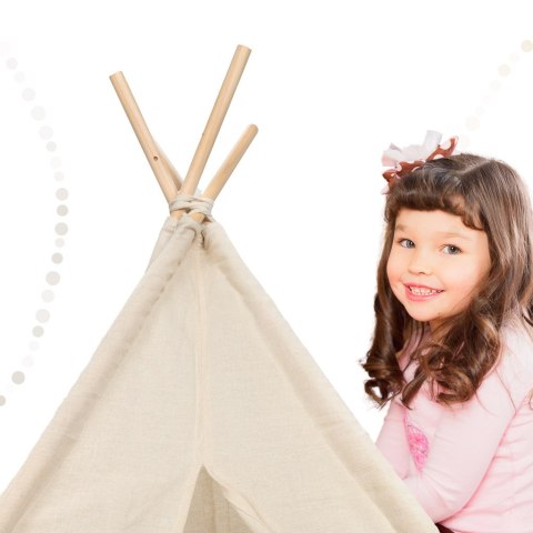 NAMIOT DOMEK INDIAŃSKI DLA DZIECI TIPI 135CM NAMIOT DOMEK INDIAŃSKI DLA DZIECI TIPI 135CM